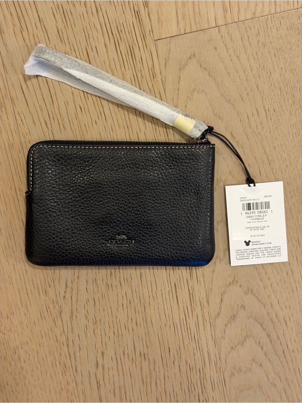Disney X Coach Corner Zip Wristlet - Picture 4 of 6